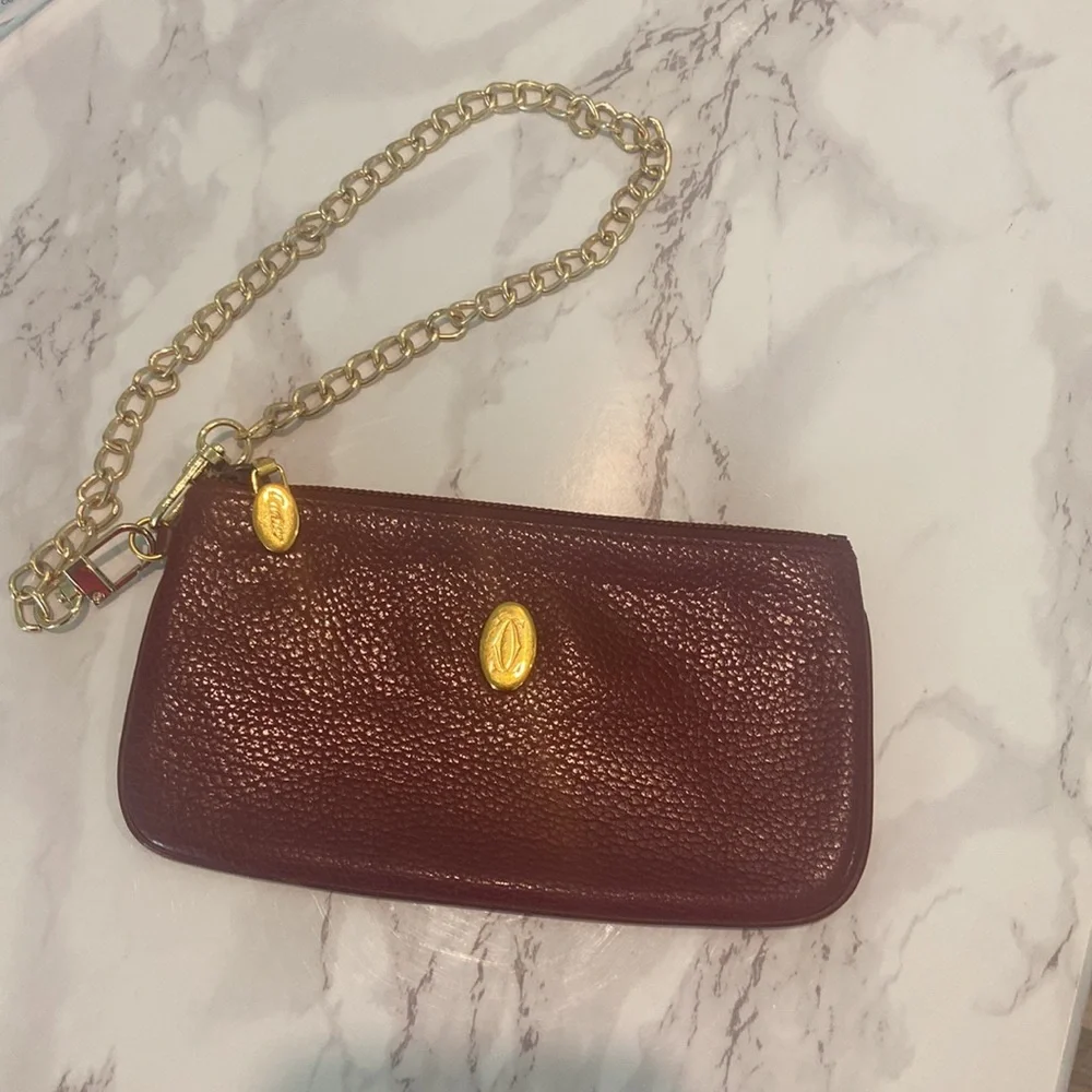 - CARTIER PARIS ZIP POUCH with COA - Picture 8 of 8